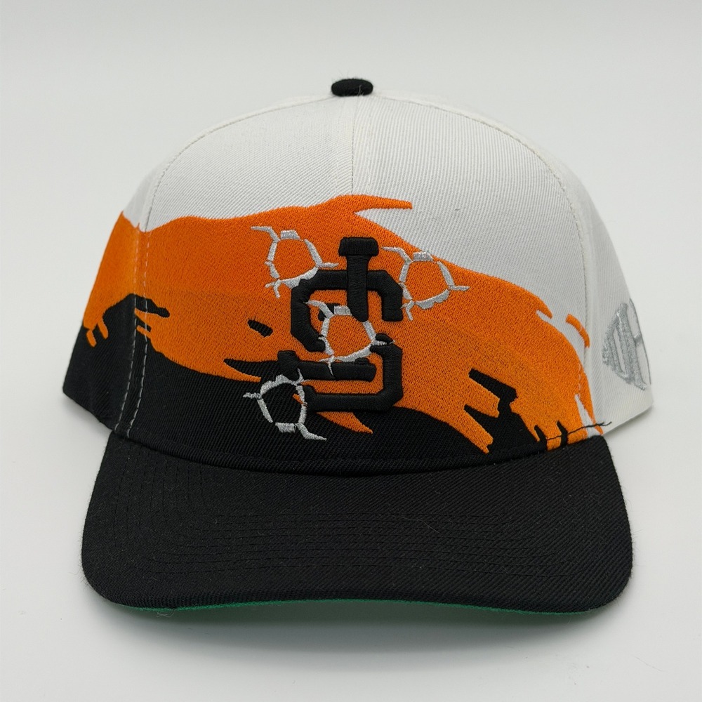 Kill The Hype SF Giants Snapback Hat White Orange‎ Black Embroidered Splash
